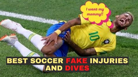 soccer players fake injuries|footballers falling over.